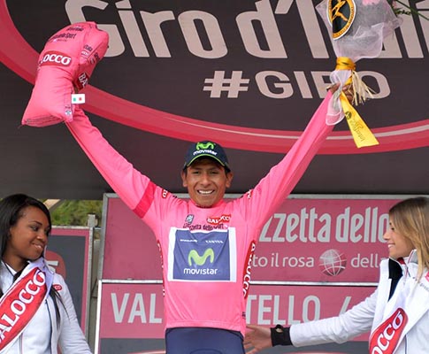 NAIRO QUINTANA finalmente raggiante di felicità al Giro d'italia - Photo 16a tappa del Giro d'Italia © La Presse/RCS Sport